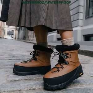 UGG Brown and Black Winter Boots